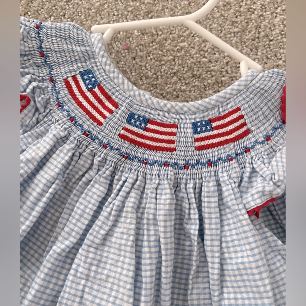 American Flag Smock Dress